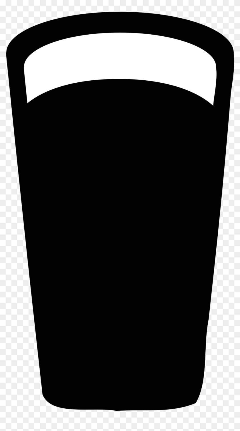 Beer Bottle Outline Clipart Beer - Pint Glass Silhouette Vector #11594