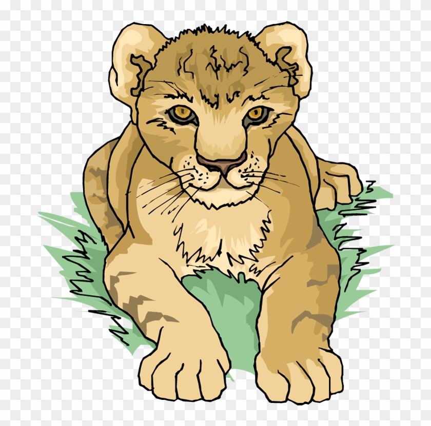 Lion Tiger Cougar Clip Art - Lion Tiger Cougar Clip Art #11739