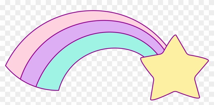 Free Hand Drawn Unicorn Clip Art - Arco Iris Unicornio Png #11693