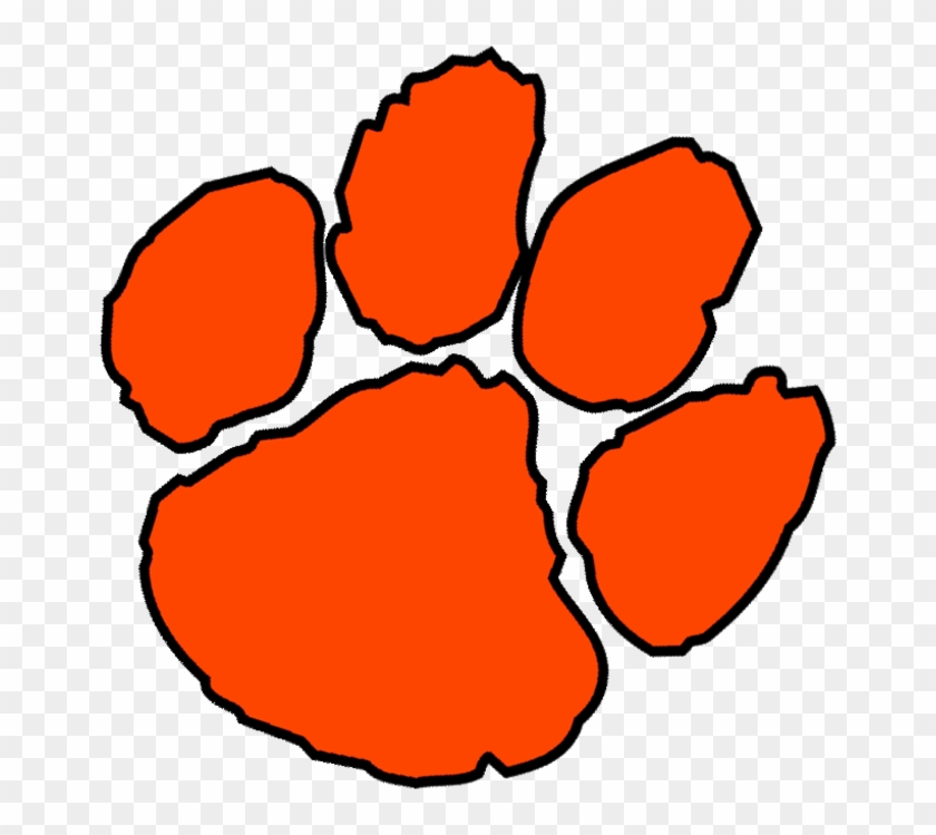 Tiger Paw Stencil - Clemson Tiger Paw Print #11754