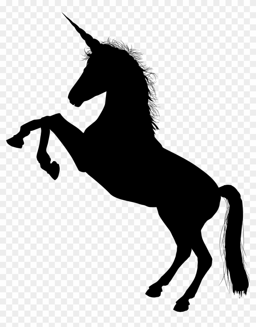 Clipart - Unicorn Silhouette Png #11761