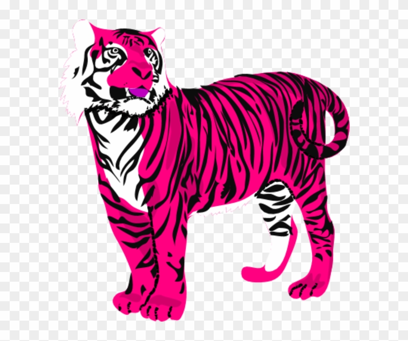 Tiger - Pink Tiger Clipart #11794