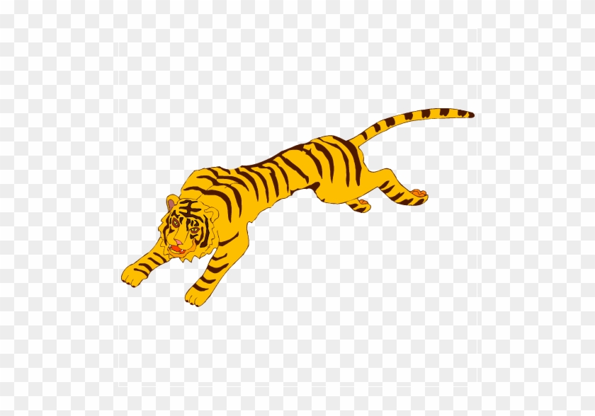 Running Tiger Clipart - Clip Art Tiger Running #11809