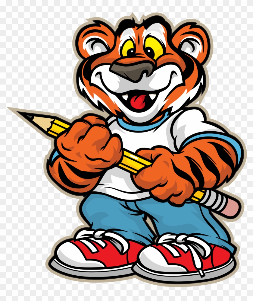 Bessemer City Middle School Tiger Clipart - Tiger At School Clip Art #11831