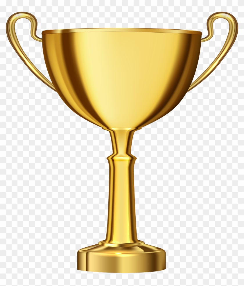 Golden Cup Award Transparent Png Clip Art - Transparent Trophy #11931