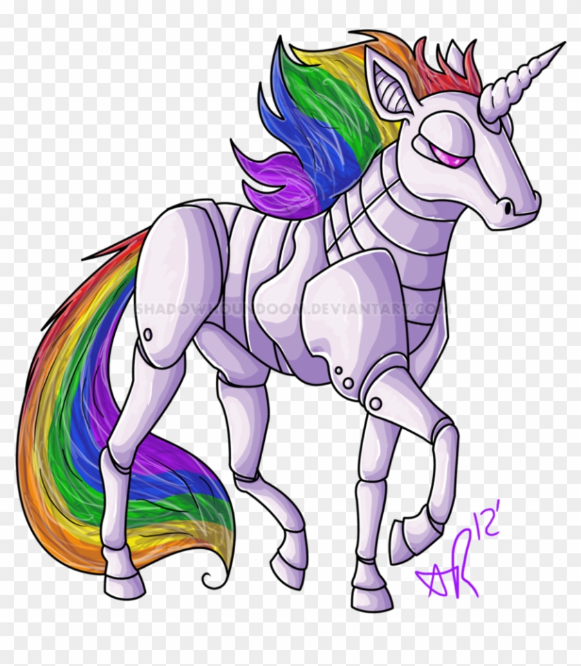 Robot Unicorn Overlay By Drdoomy Robot Unicorn Overlay - Robot Unicorn Transparent #11935