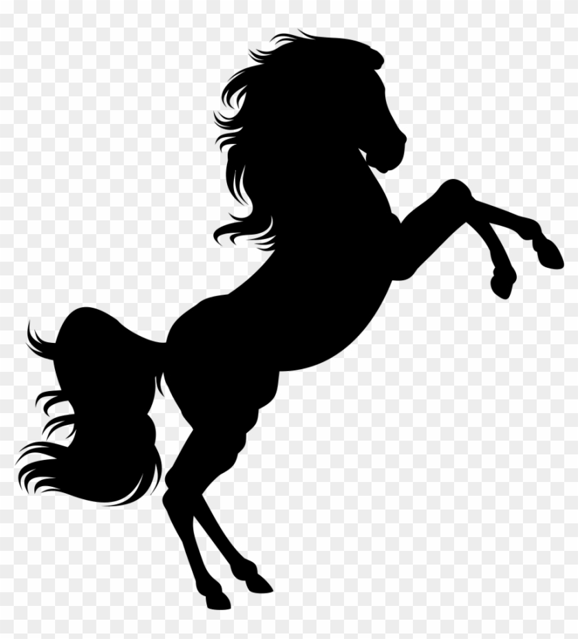 Onlinelabels Clip Art - Unicorn Silhouette #12058