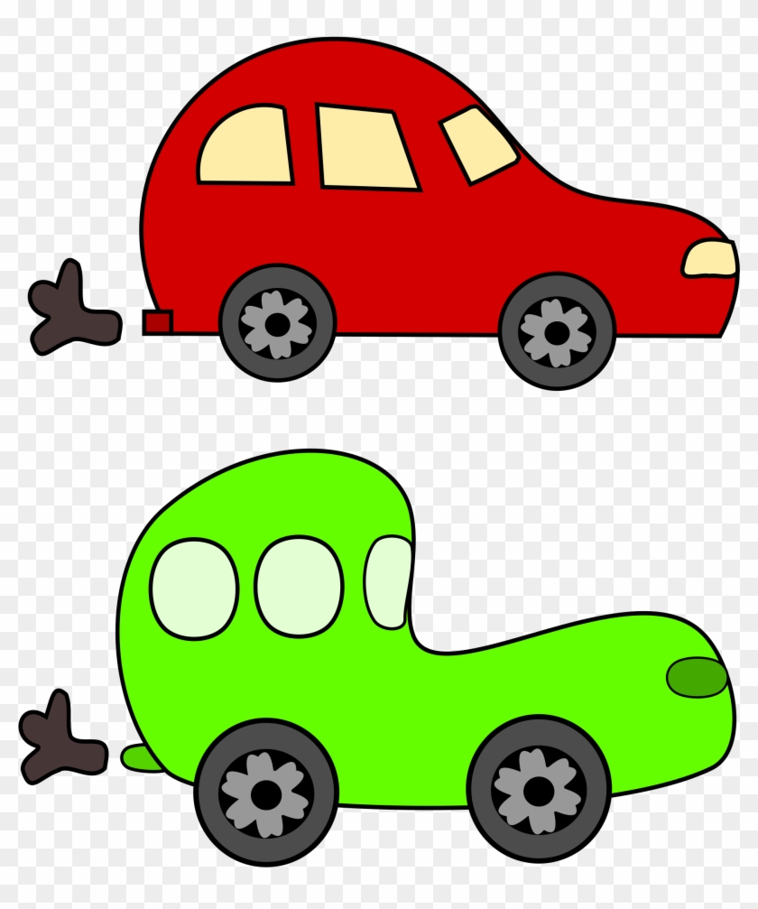 Car Cartoon Clip Art Clipart Green And Red Cars - Car Cartoon Clip Art Clipart Green And Red Cars #12071