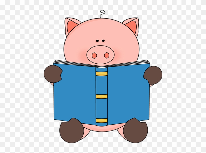 Pig Reading A Book - Pig Reading A Book #12083