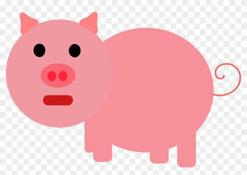 Pink Pig - Pig Clip Art #12117