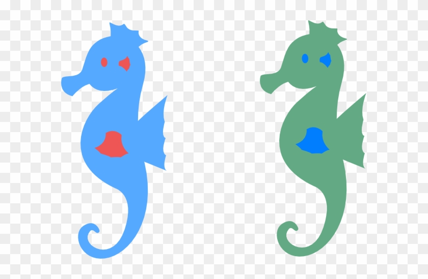 Sea Horse 2 Clip Art At Clker - Seahorses Emoji Png #12166