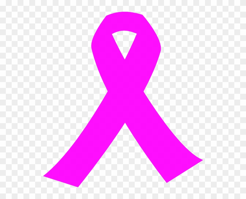 Pink Ribbon Vector - Pink Breast Cancer Ribbon Clipart #12181