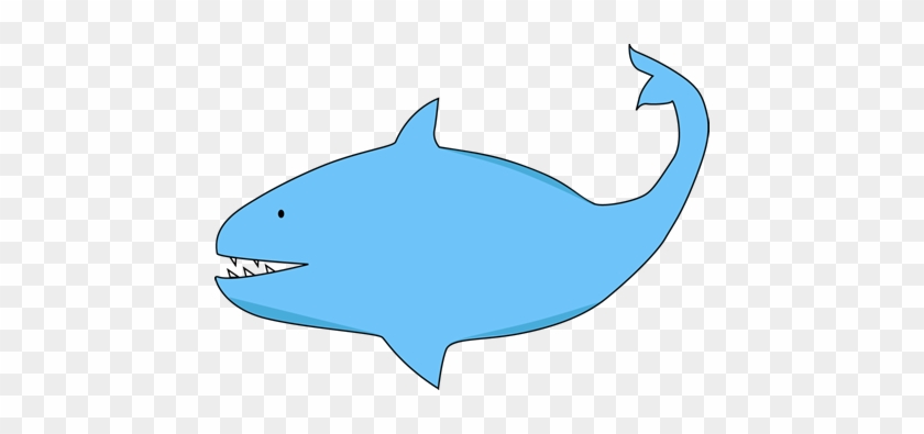 Blue Shark - Fat Shark Clip Art #12210