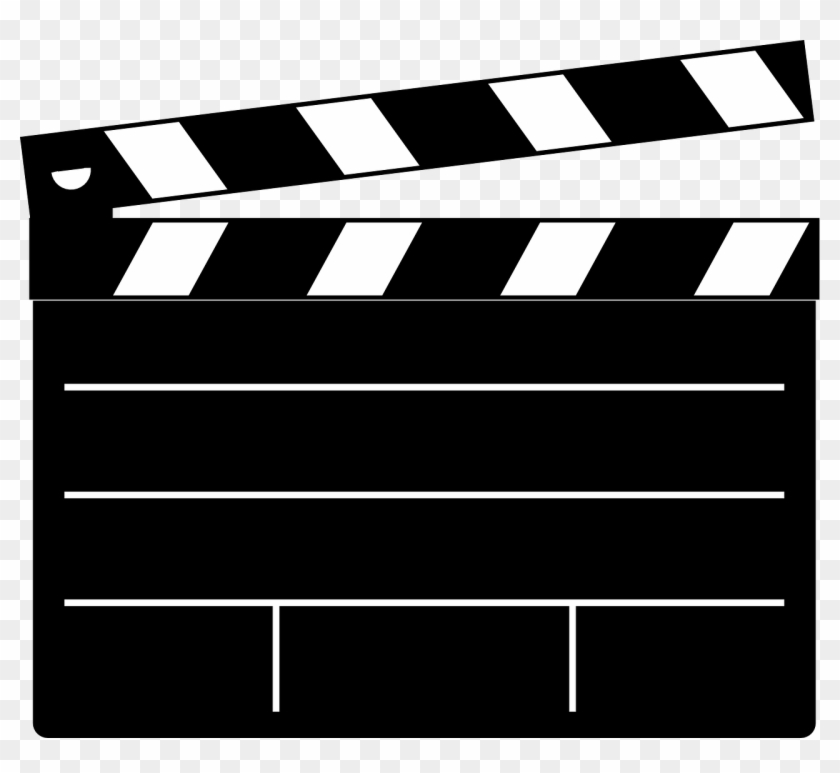 Clapper-board - Clapper Board Clip Art #12217