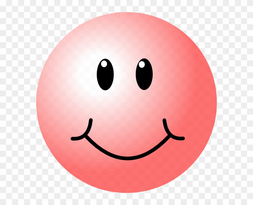 Pink Smiley Face Clip Art - Happy Pink Smiley Face #12228