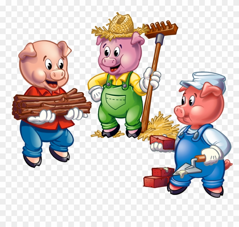 The Three Little Pigs - Three Little Pigs Clipart #12230