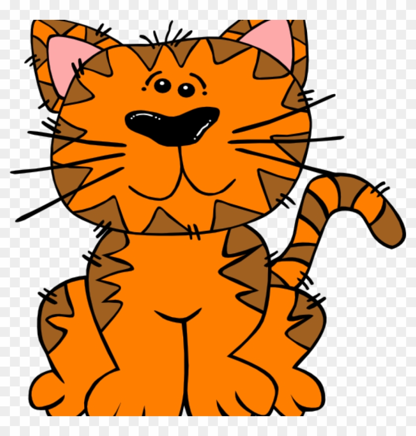 Free Cat Clipart Orange Tab Cat Clip Art At Clker Vector - Gambar Animasi Hewan Kucing #12250