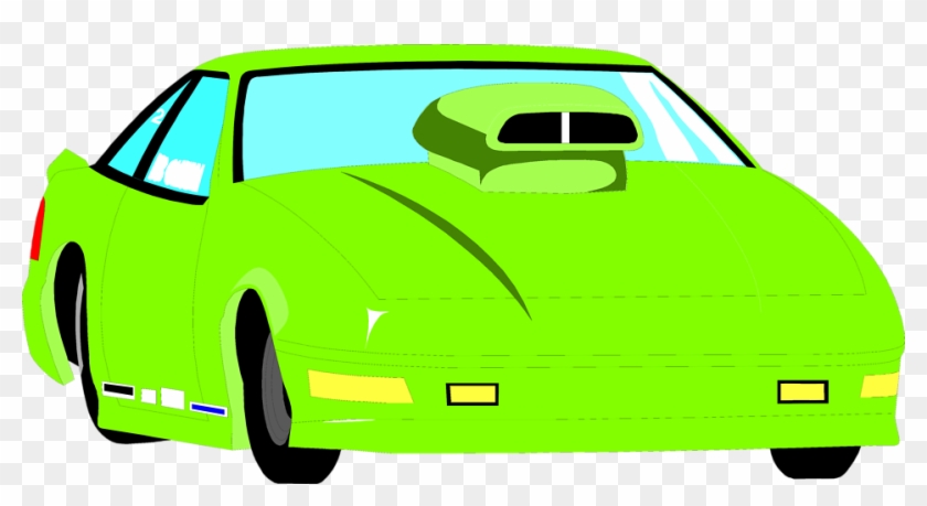 Car - Green Racecar Clipart #12291