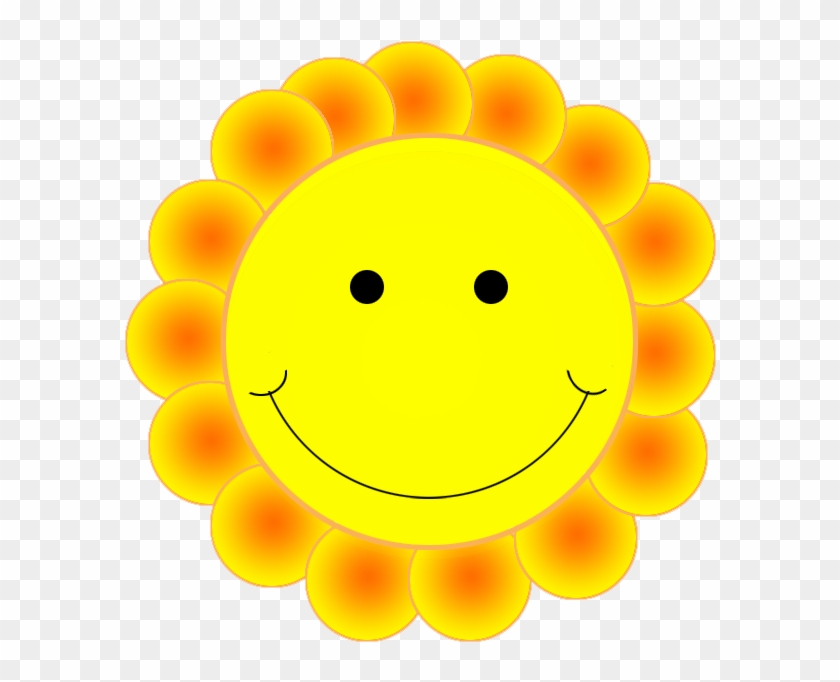 Smiley Face Clipart - Smiley Face Flower Clipart #12295