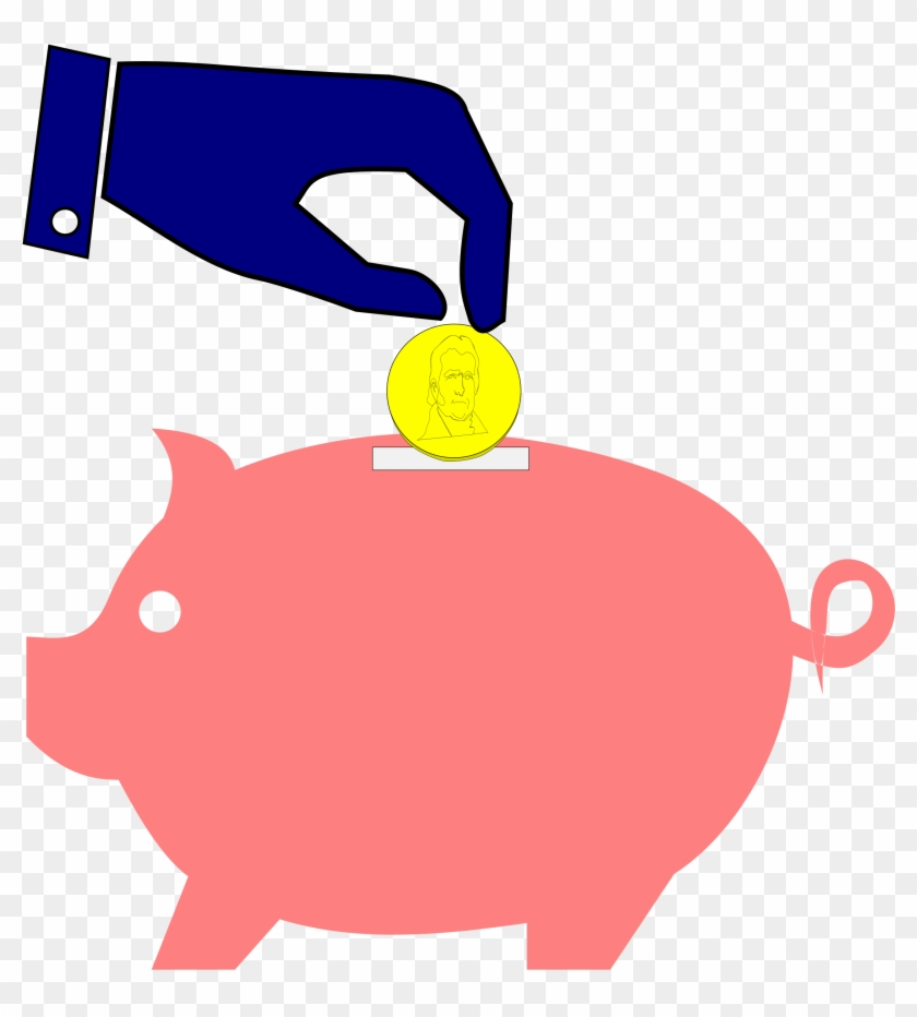 Bank Clipart Microsoft Clip Art Of 3 Clipartwork - Free Piggy Bank Clipart #12306