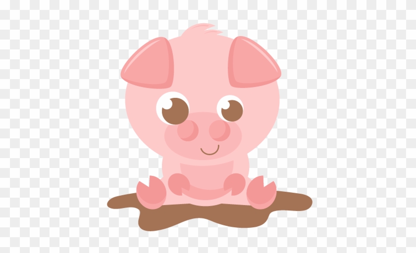 Cute Baby Pig Clipart - Cute Pig Clipart #12321