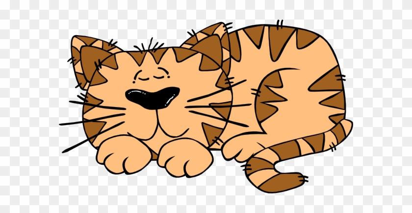 Lazy Cat Clip Art #12435