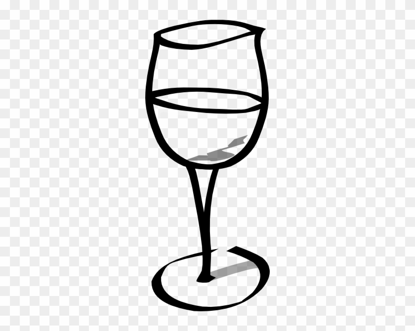 Empty Wine Glass Clip Art At Clker - Wine Glass Clip Art #12470