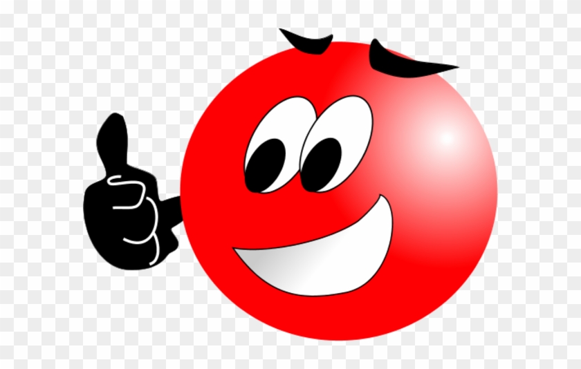 Red Smiley Face Clip Art - Red Smiley Face Png #12495