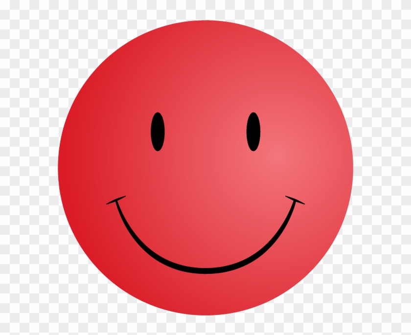 Red Smiley Clipart - Smiley Face Red #12503