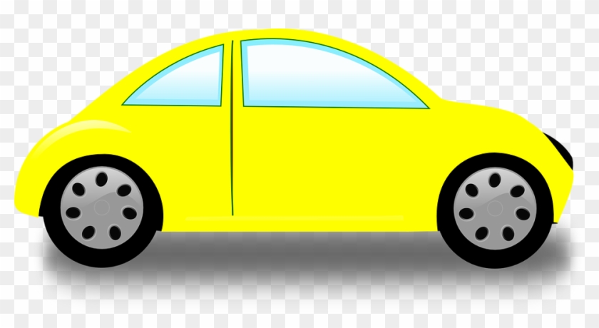 Free Car Clipart Vw Beetle Volkswagen Car Free Vector - Clip Art Yellow Car #12501