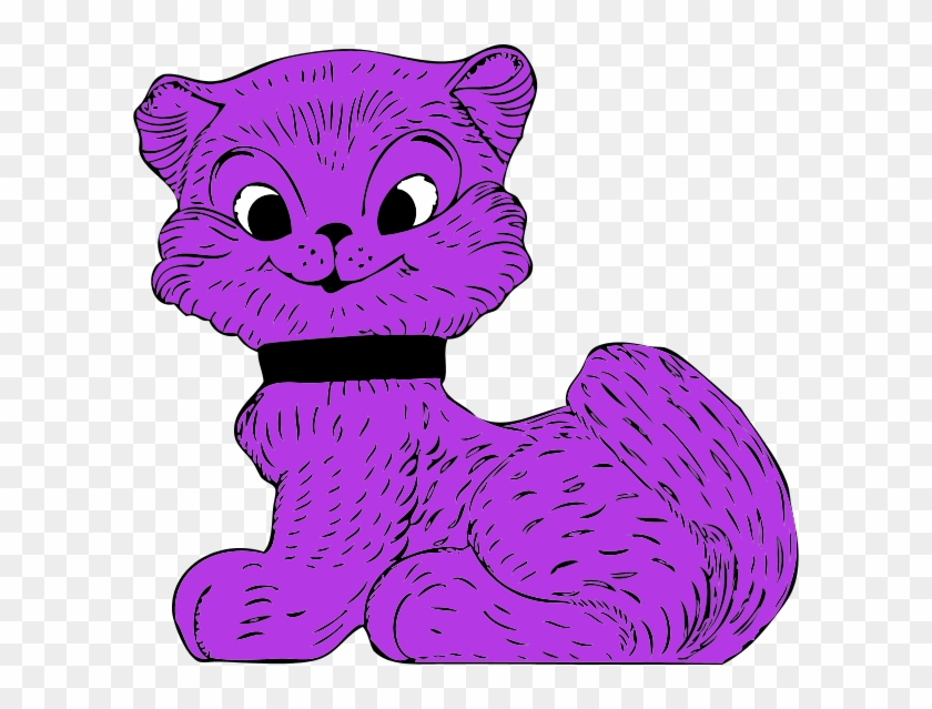 Purple Cat Clipart Cartoon Free Download Clip Art On - Purple Cat Clip Art #12516