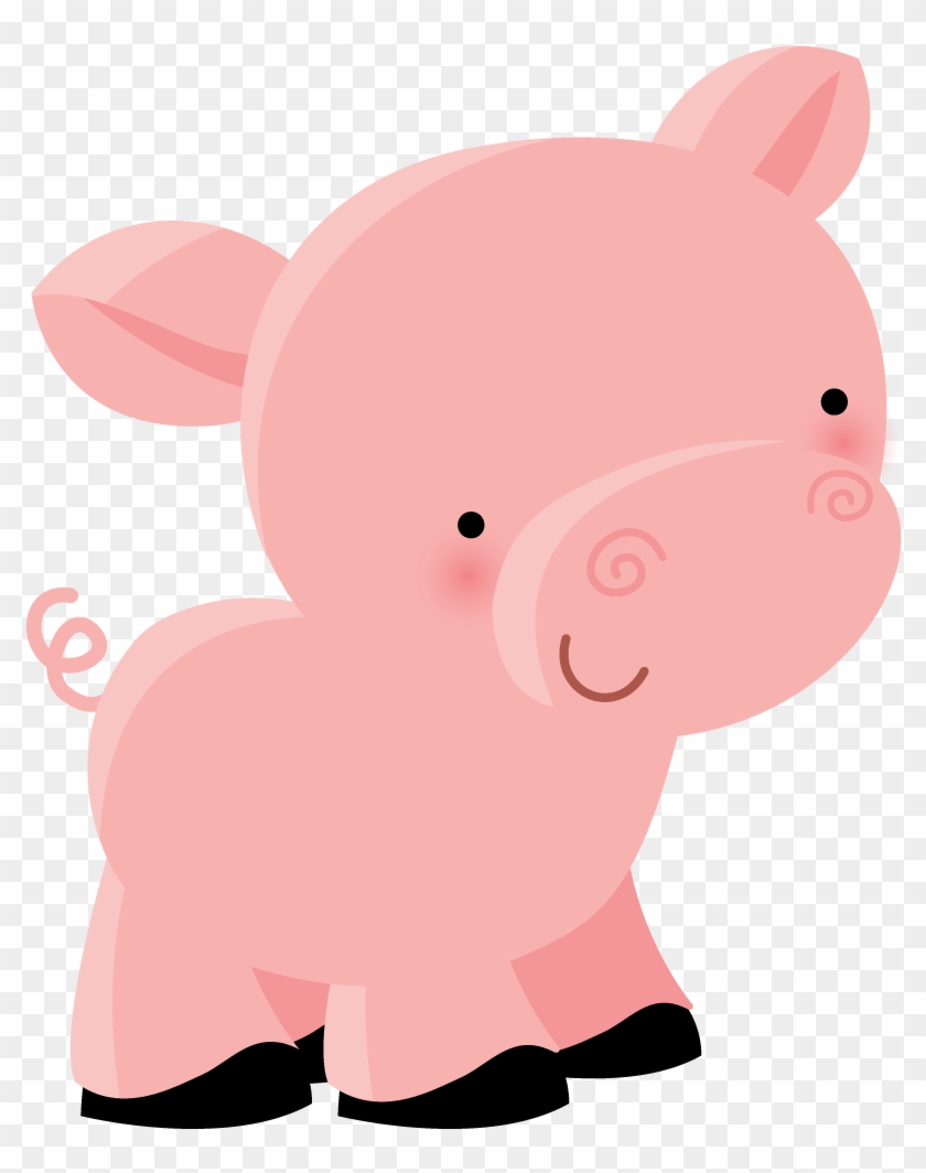 Cute Pig Clipart - Dibujos Animales De La Granja Png #12541