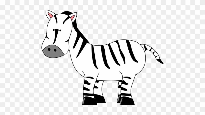 Cartoon Zebra Clipart Animals Clip Art - Black And White Zebra Clip Art #12544
