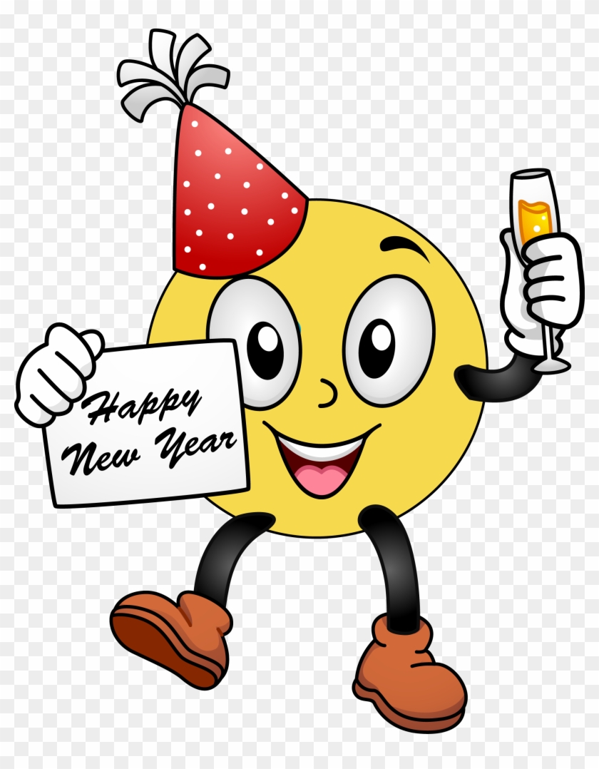 new years face clipart