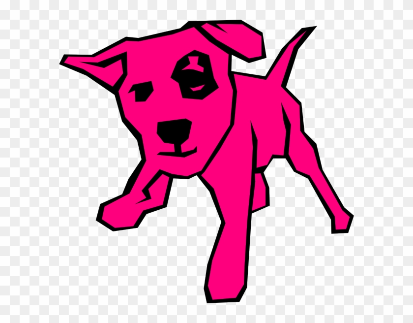 Pink Dog Clip Art At Clker - Dog Clip Art #12639