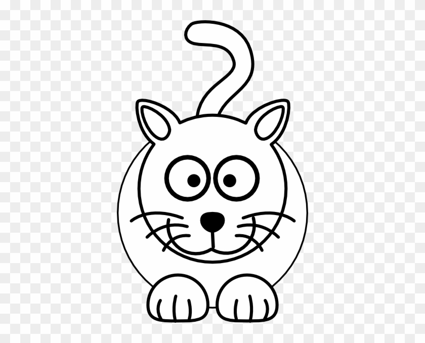 Clipart Info - Black And White Cartoon Cats #12640