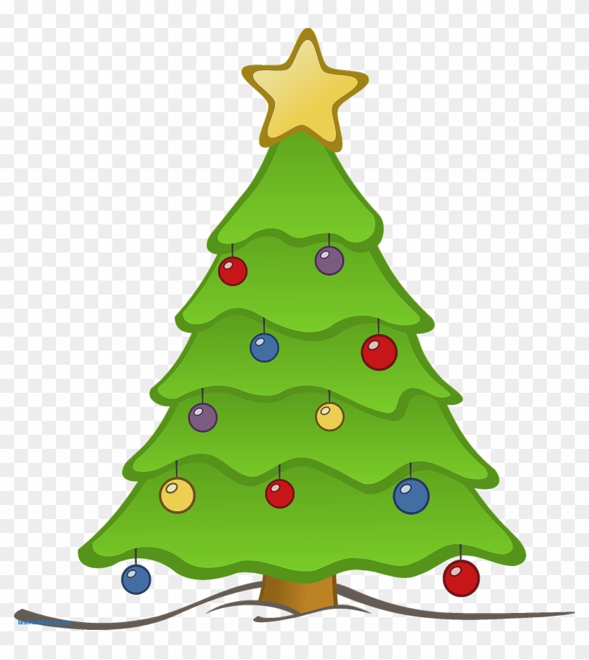Beautiful Christmas Tree Images Clip Art Black And - Christmas Tree Clipart Transparent Background #12653
