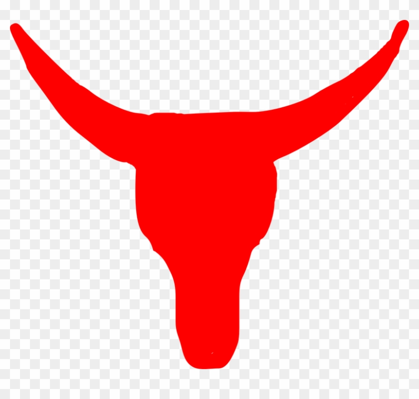 Longhorn Cattle Clipart Bull Horn - Red Bull Clipart #12705