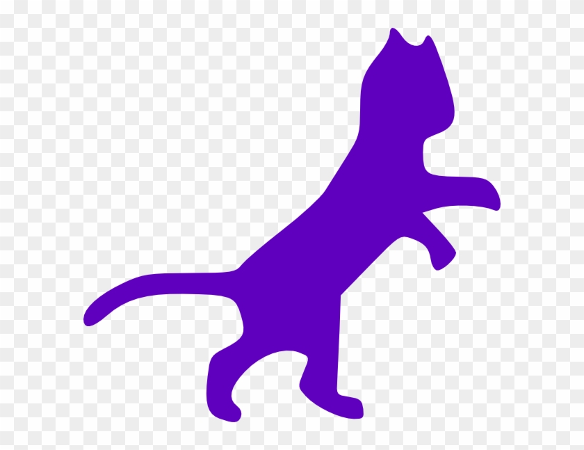 Purple Cat Dancing Clip Art - Cat Clip Art #12752