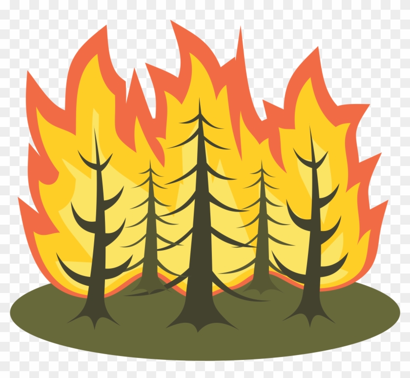 Clipart - Forest Fire Clipart #12811