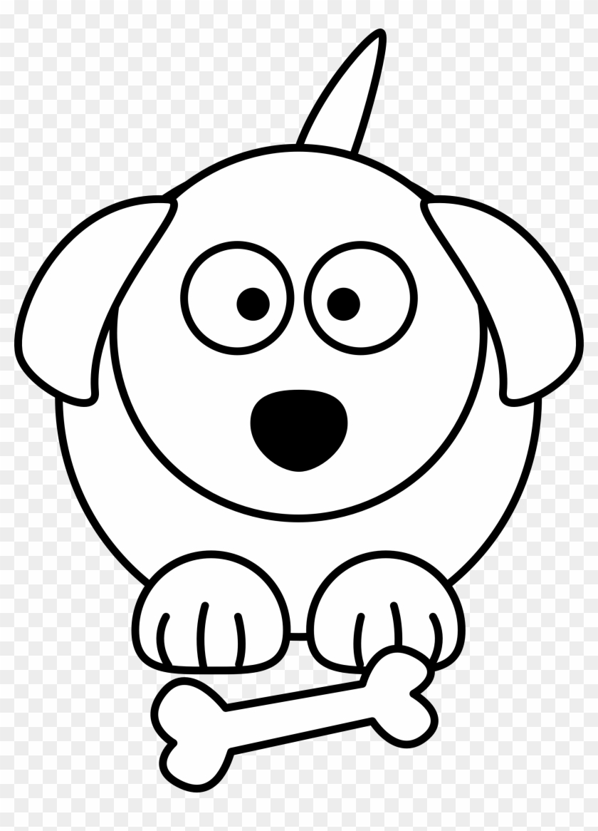 Clip Art Animal Drawings Black And White Of Animals - Cartoon Dog Black And White #12810