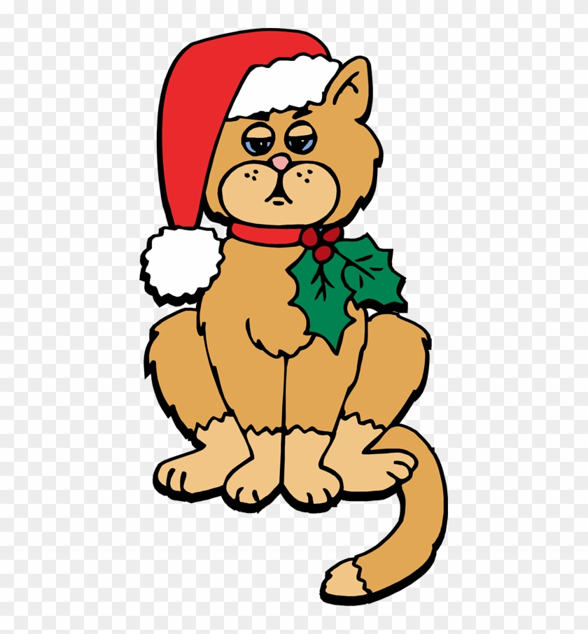 Christmas Cat Clip Art - Christmas Cat Clipart Free #12839