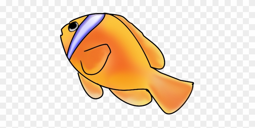 Clownfish Fish Clip Art - Fish Swimming Up Clipart #12892