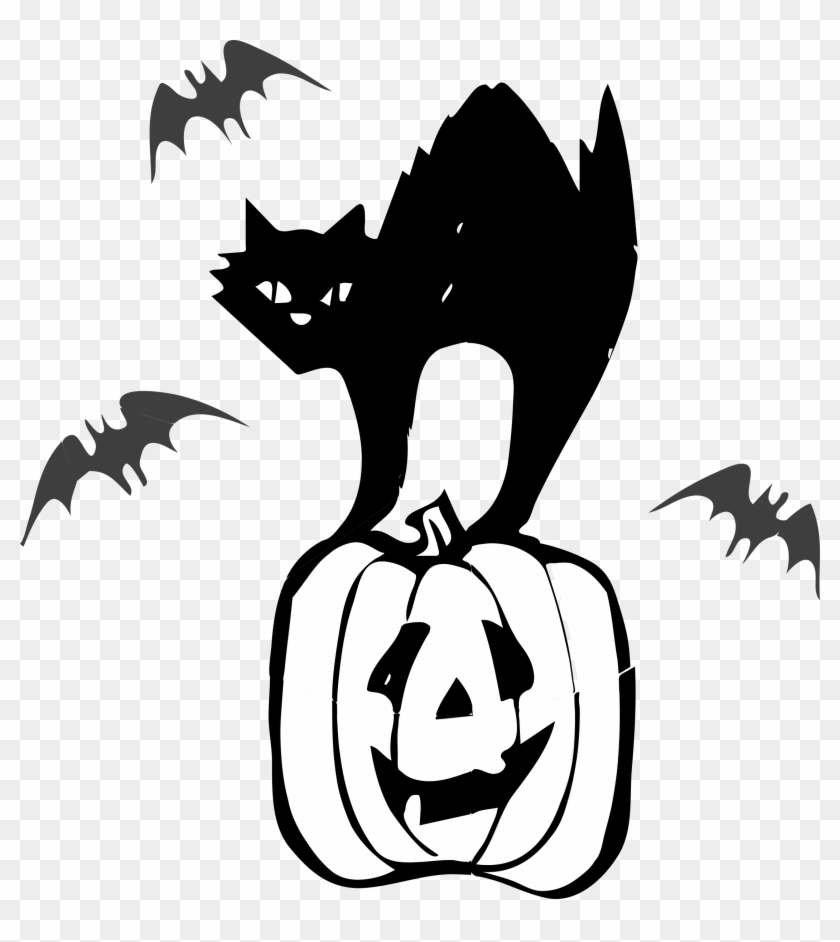 Clip Art Black Cat Halloween Clipart Architetto Gatto - Black Cat Clipart Halloween #12915