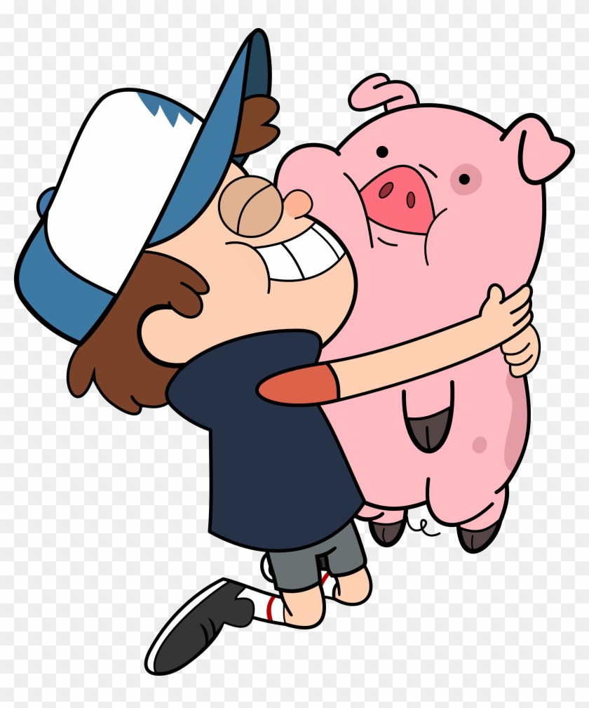 Cartoon Hug Clipart - Gravity Falls Dipper Y Pato #13020