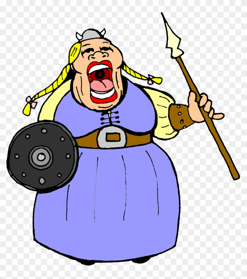 Opera Singer - Cartoon Fat Lady Singing #13039