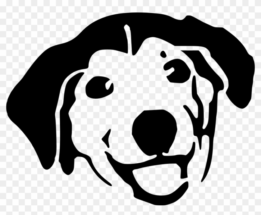 Dog Per Animal Cute Graffiti - Black And White Dog Face #13113