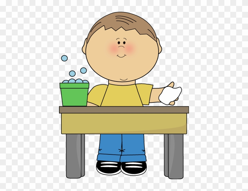 clean kitchen table chore clipart