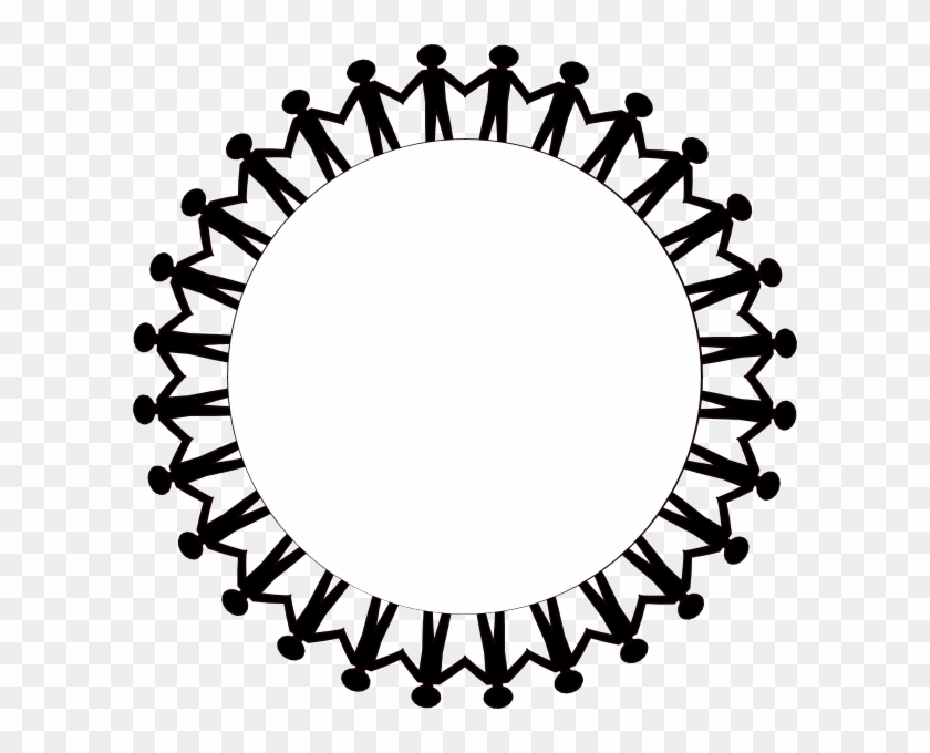 Pics Photos Friendship Circle Clip Art - Stick Figures Holding Hands In A Circle #13163