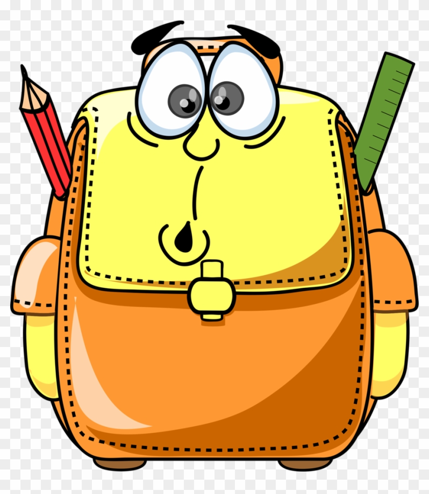 School Clipartclassroom - Cartoon School Bag #13194